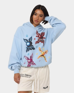 detachable sleeves Waterproof Material Carr?? X Kenny Scharf Meanie Oversized Hoodie Light Blue