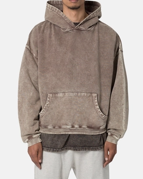 MNML Washed Acid Hoodie Brown Sombrero Portray