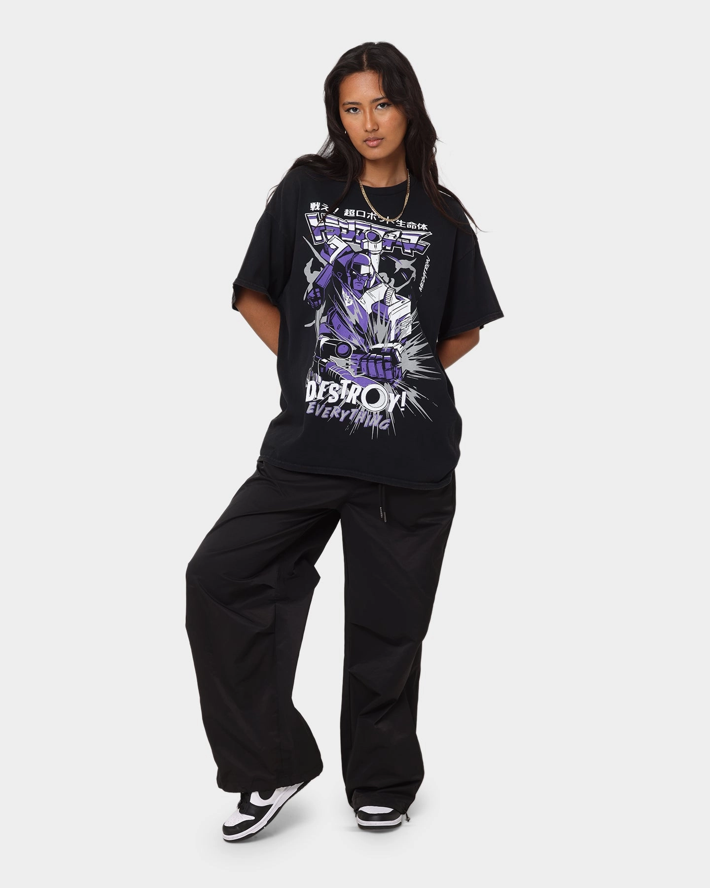 Goat Crew X Transformers Decepticons Vintage T-Shirt Black Wash Seasonal Comfort Style Anti Static Finish