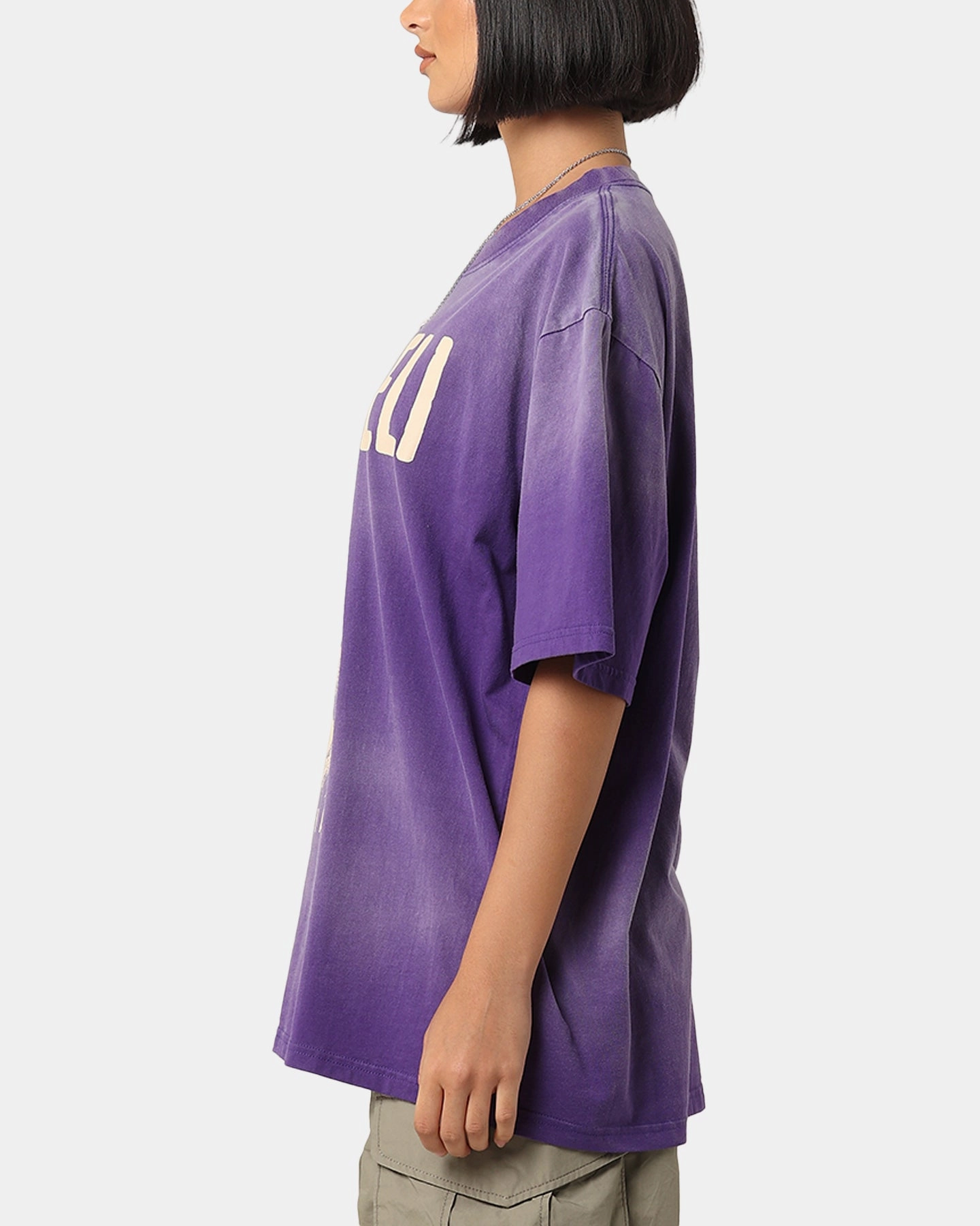 Trendy Tops Bohemian Tupac Makaveli Sunfade T-Shirt Sun Washed Blue