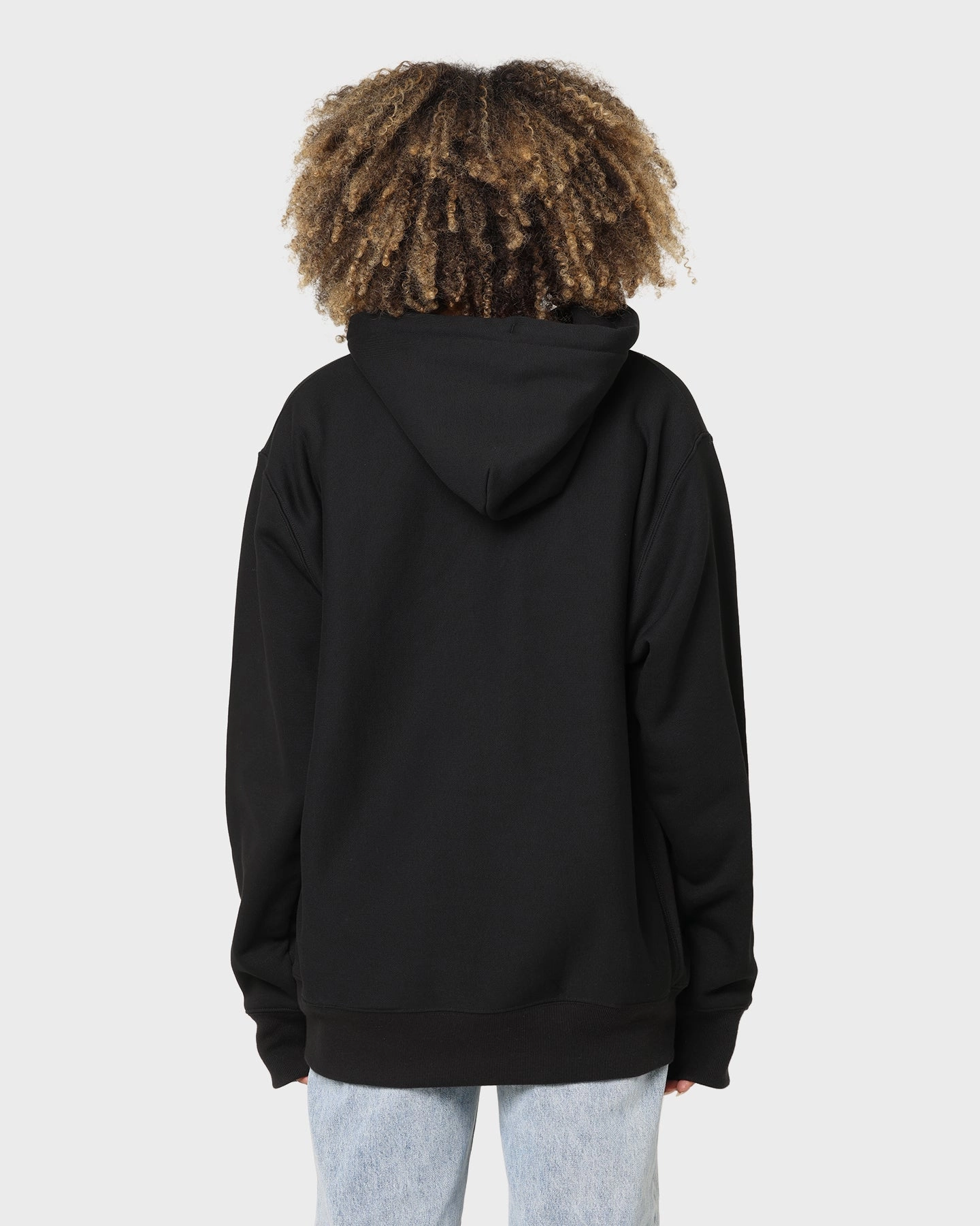 Champion Reverse Weave Roses Embroidery Hoodie Black Windproof Design Rain Blocker