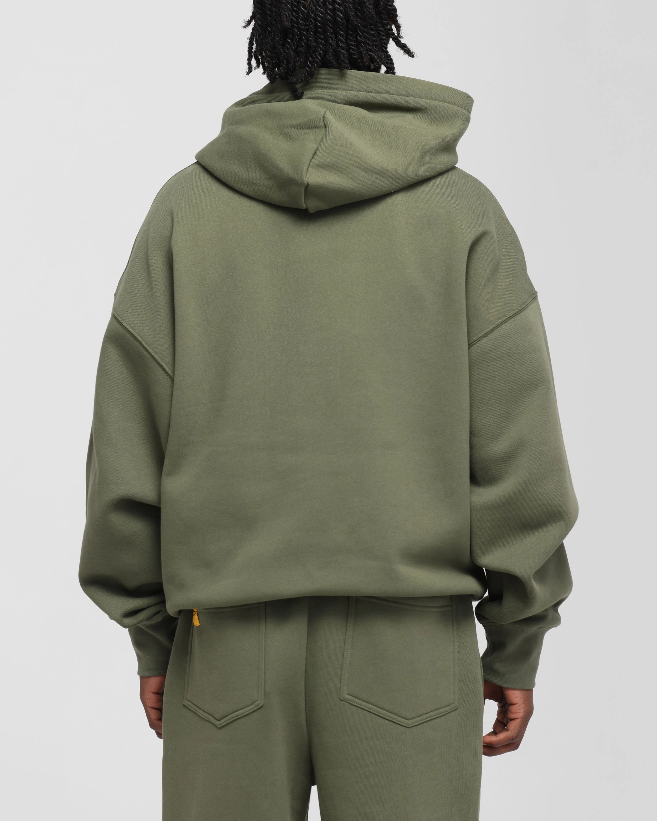 Loiter Hybrid Premium Hoodie Olive Era Rain Fit