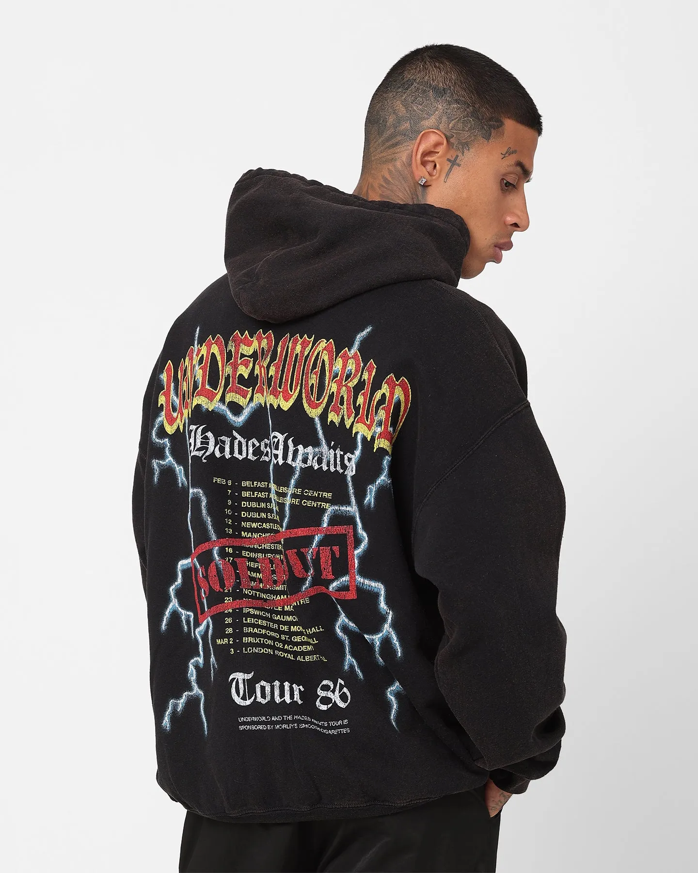 American Thrift Underworld Tour Hoodie Black Wash Prize