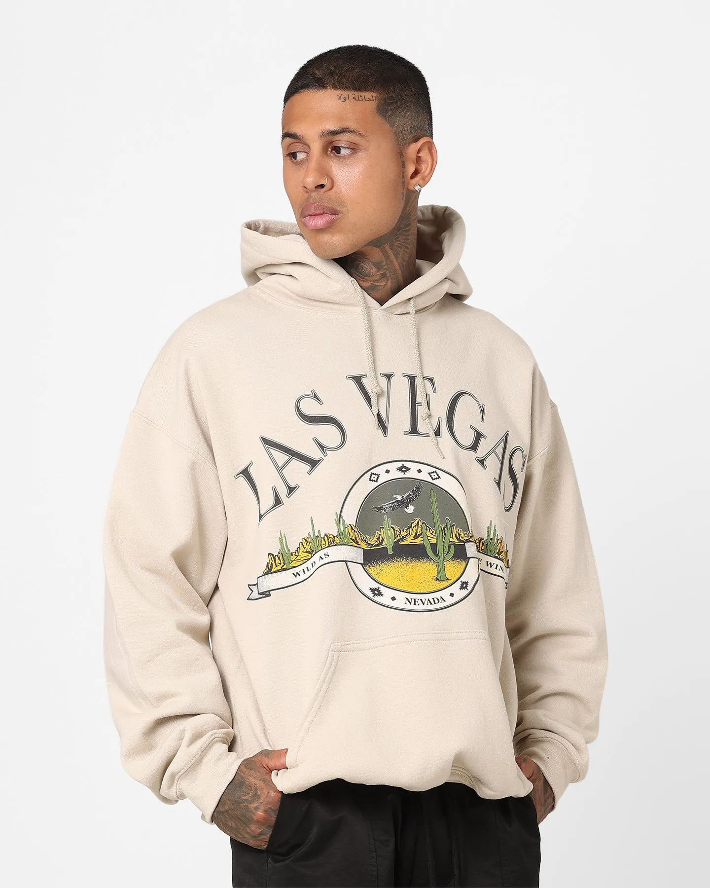 American Thrift Wild As The Wind Hoodie Sand Low Profile Weatherproof Zipper