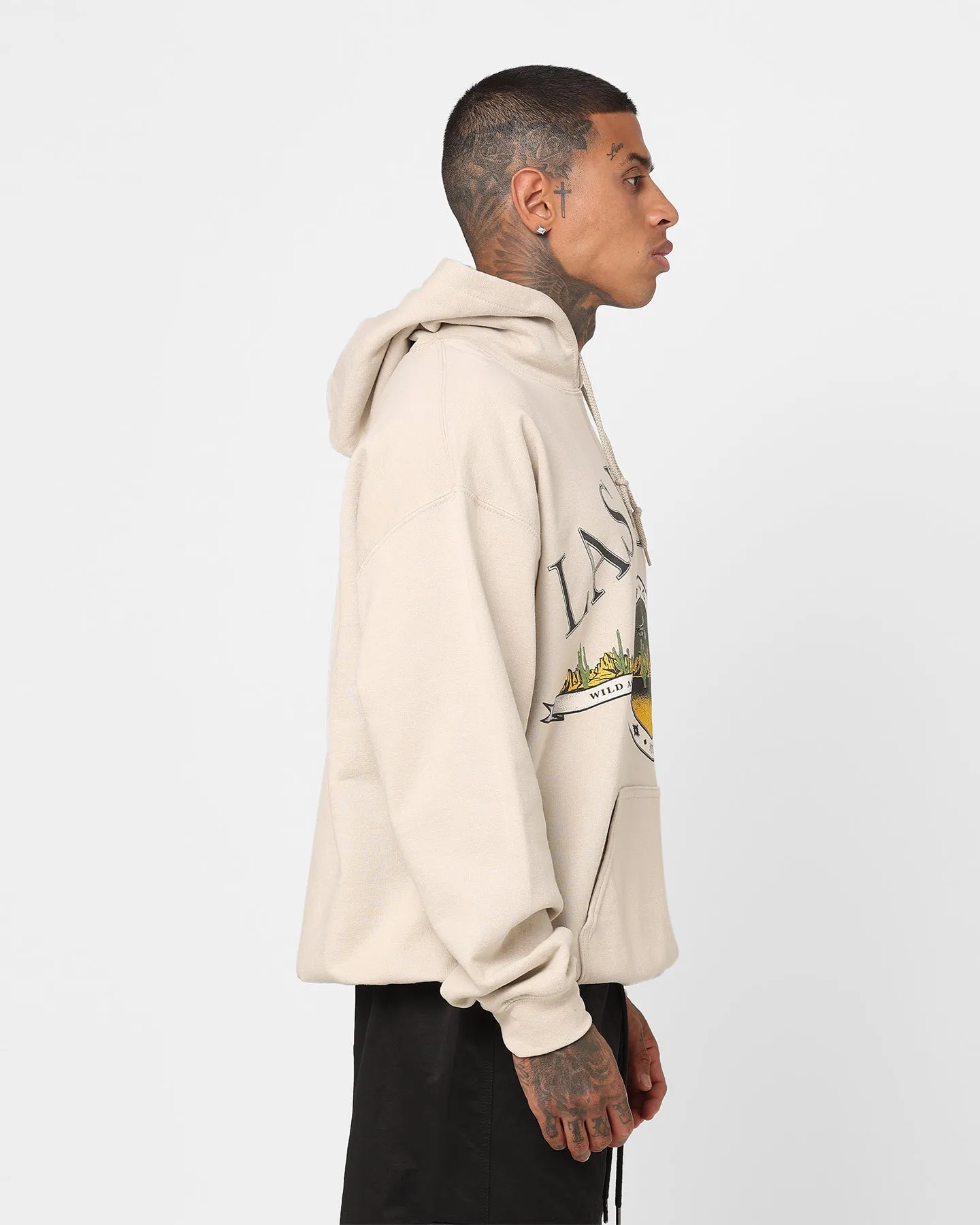 Heavy Duty American Thrift Wild As The Wind Hoodie Sand