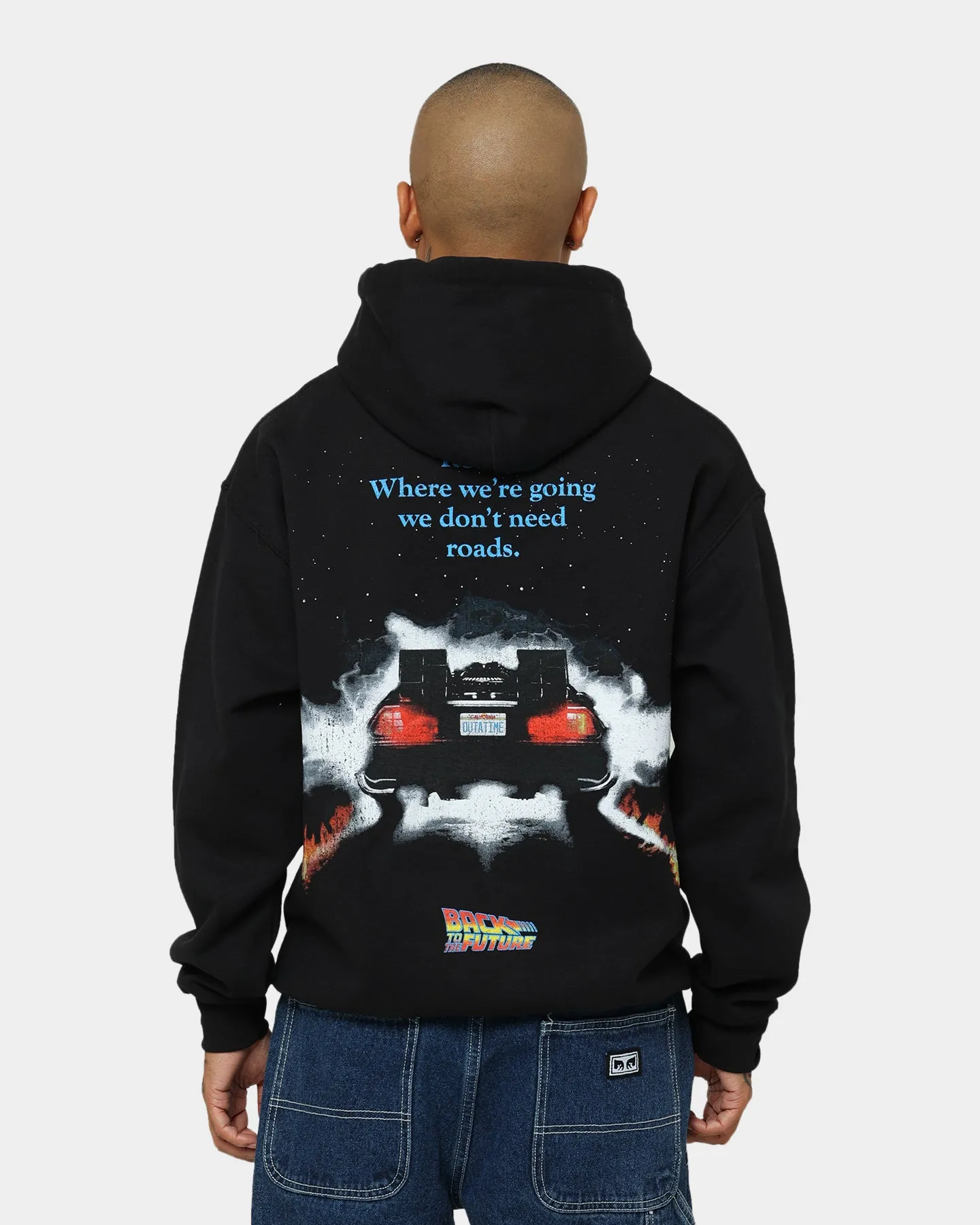 American Thrift X Back To The Future Back To The Future 1 Hoodie Black rainy - day gear