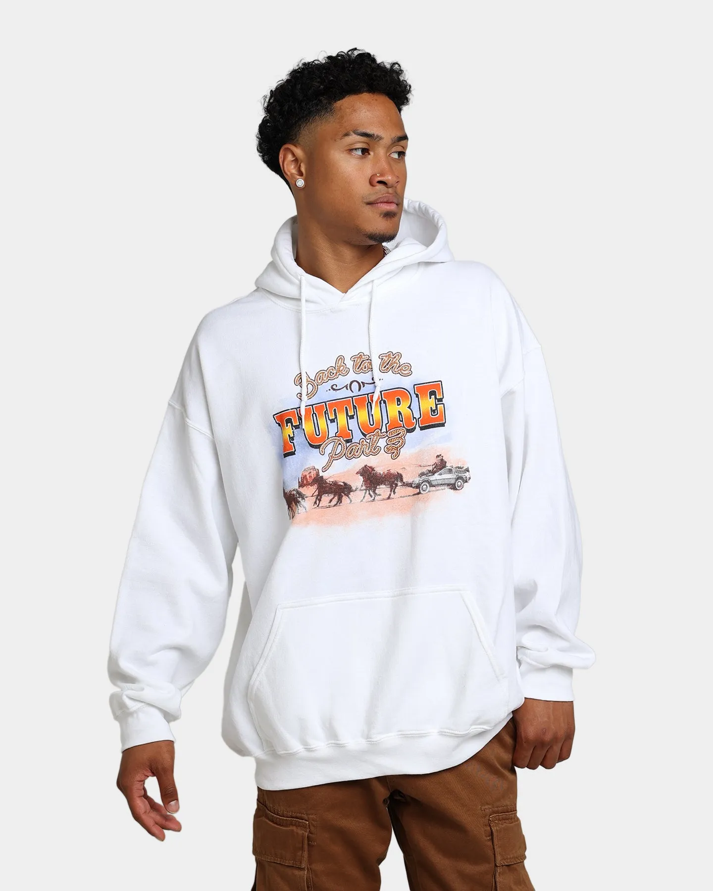 Draw American Thrift X Back To The Future Back To The Future 3 Hoodie White