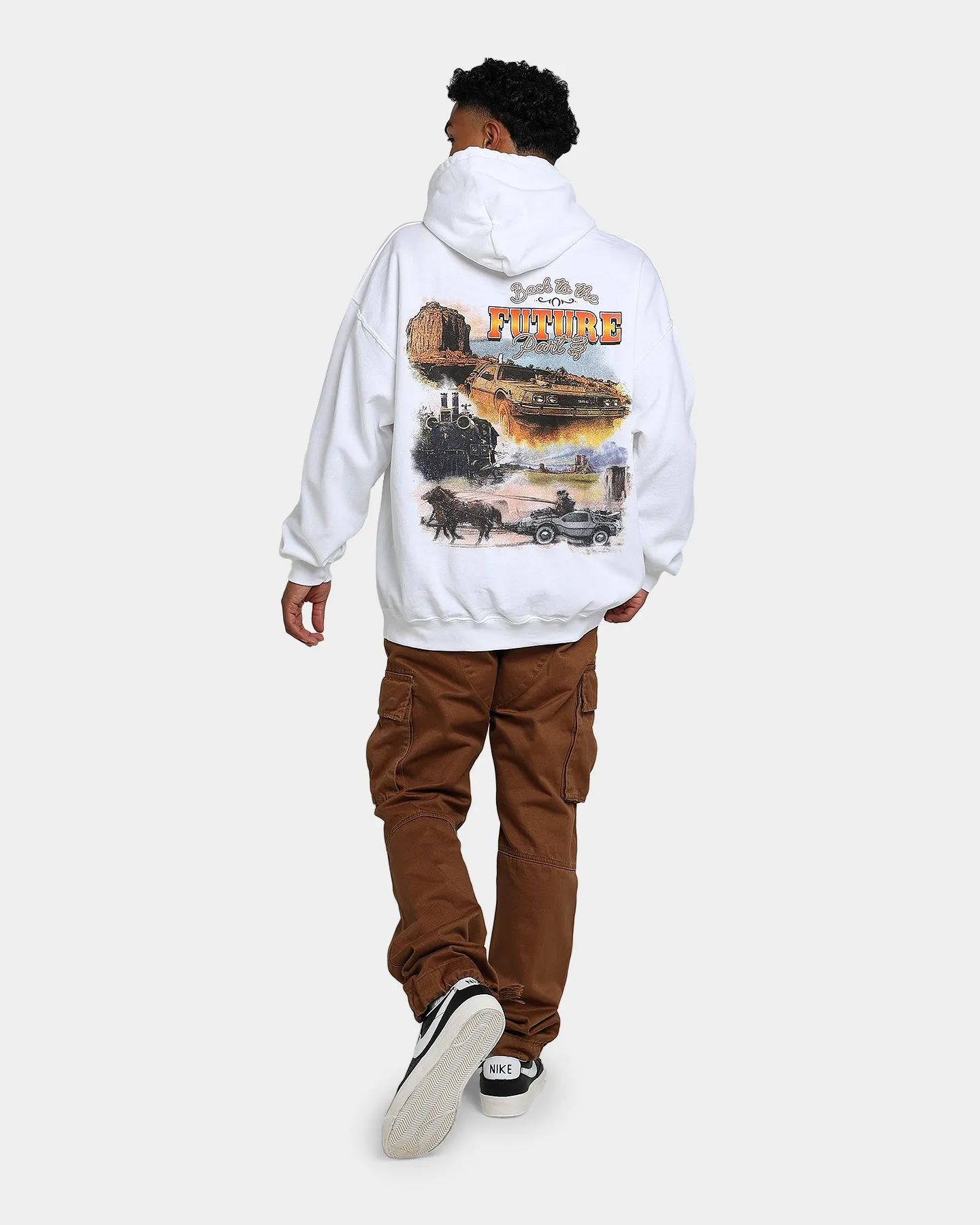 Versatile Layering Piece business people American Thrift X Back To The Future Back To The Future 3 Hoodie White