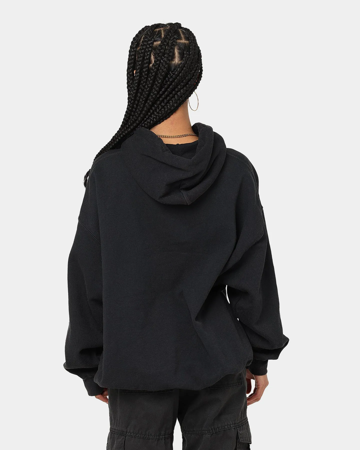 American Thrift X Daria Sick Sad World Vintage Hoodie Black Wash non adjustable