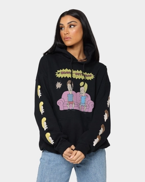 Versatile Comfort Wear American Thrift American Thrift X Beavis & Butthead Couch Hoodie Black