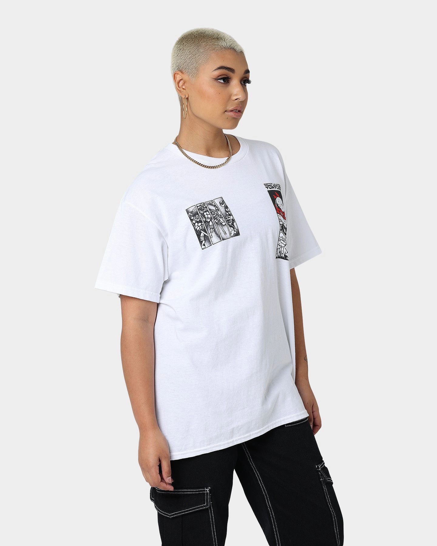 American Thrift American Thrift x Teenage Mutant Ninja Turtles Comic Book T-Shirt White Flexible Weave