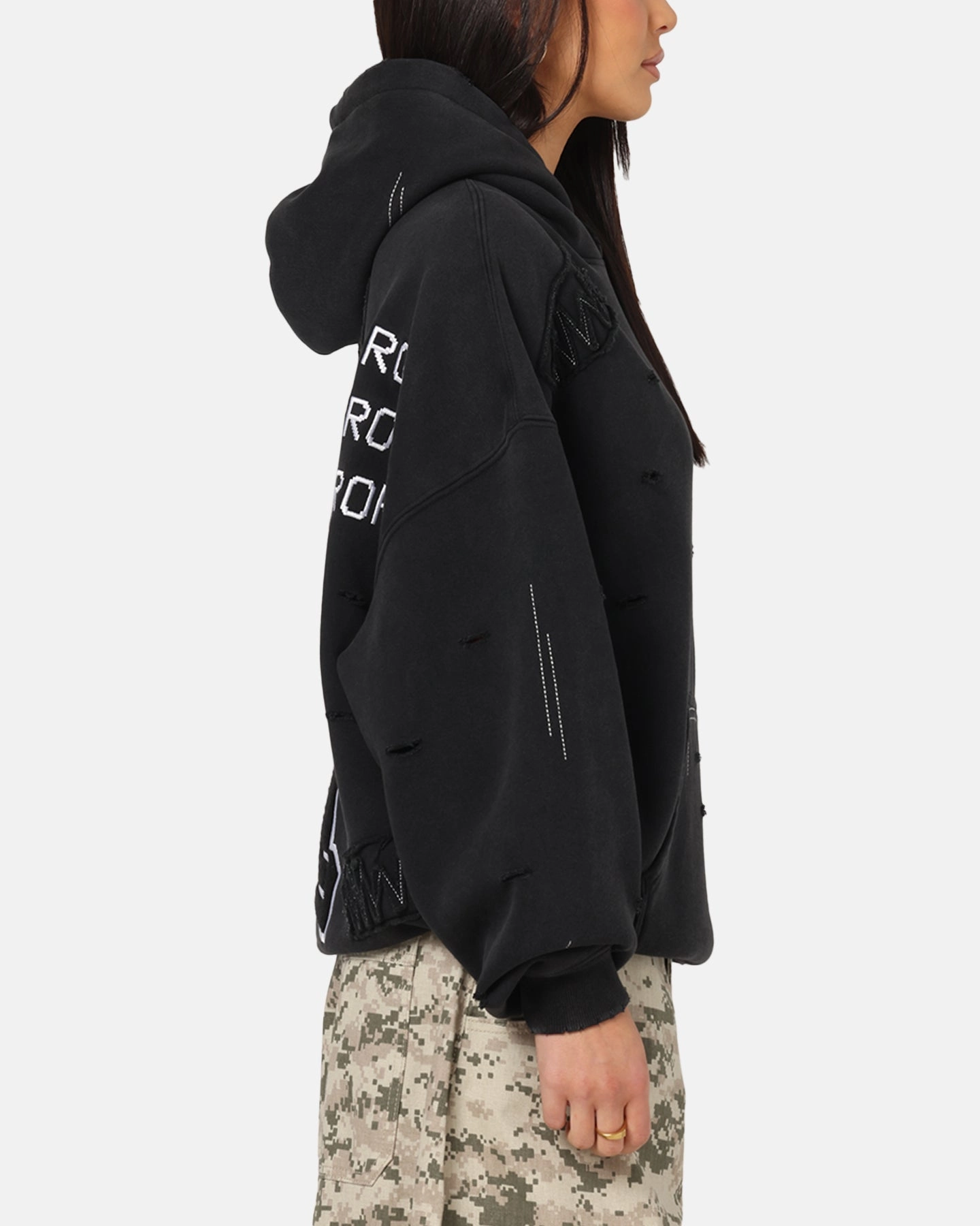 Brushed Interior American Thrift Disney Mickey Prototype 001 Hoodie Black