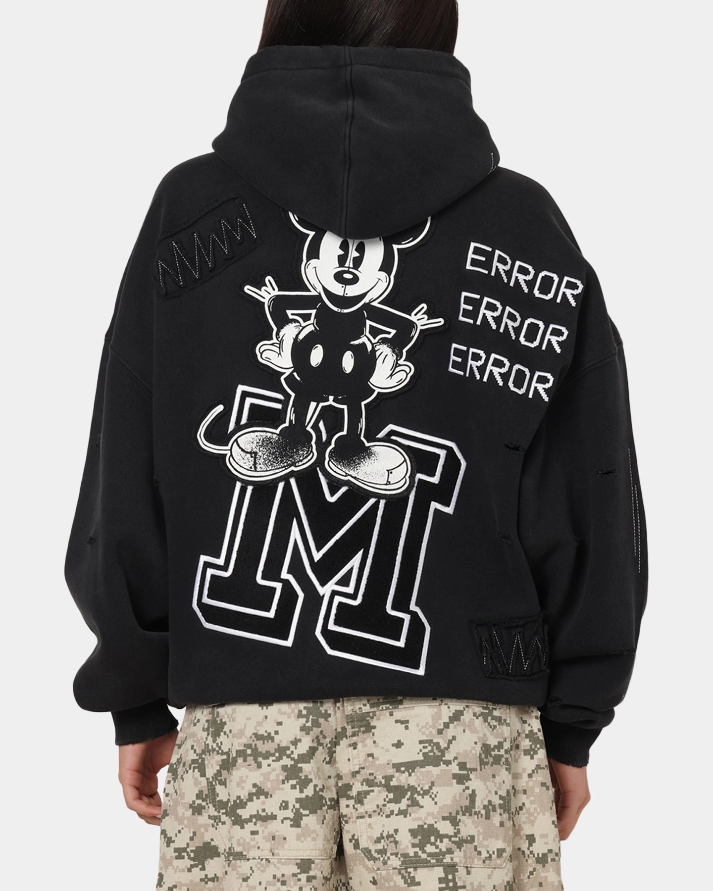 American Thrift Disney Mickey Prototype 001 Hoodie Black Flying fox like