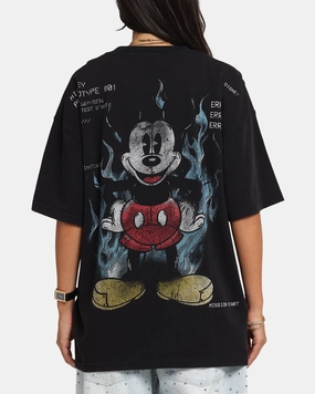 American Thrift Disney Mickey Prototype 001 T-Shirt Black Ultra Soft Blend