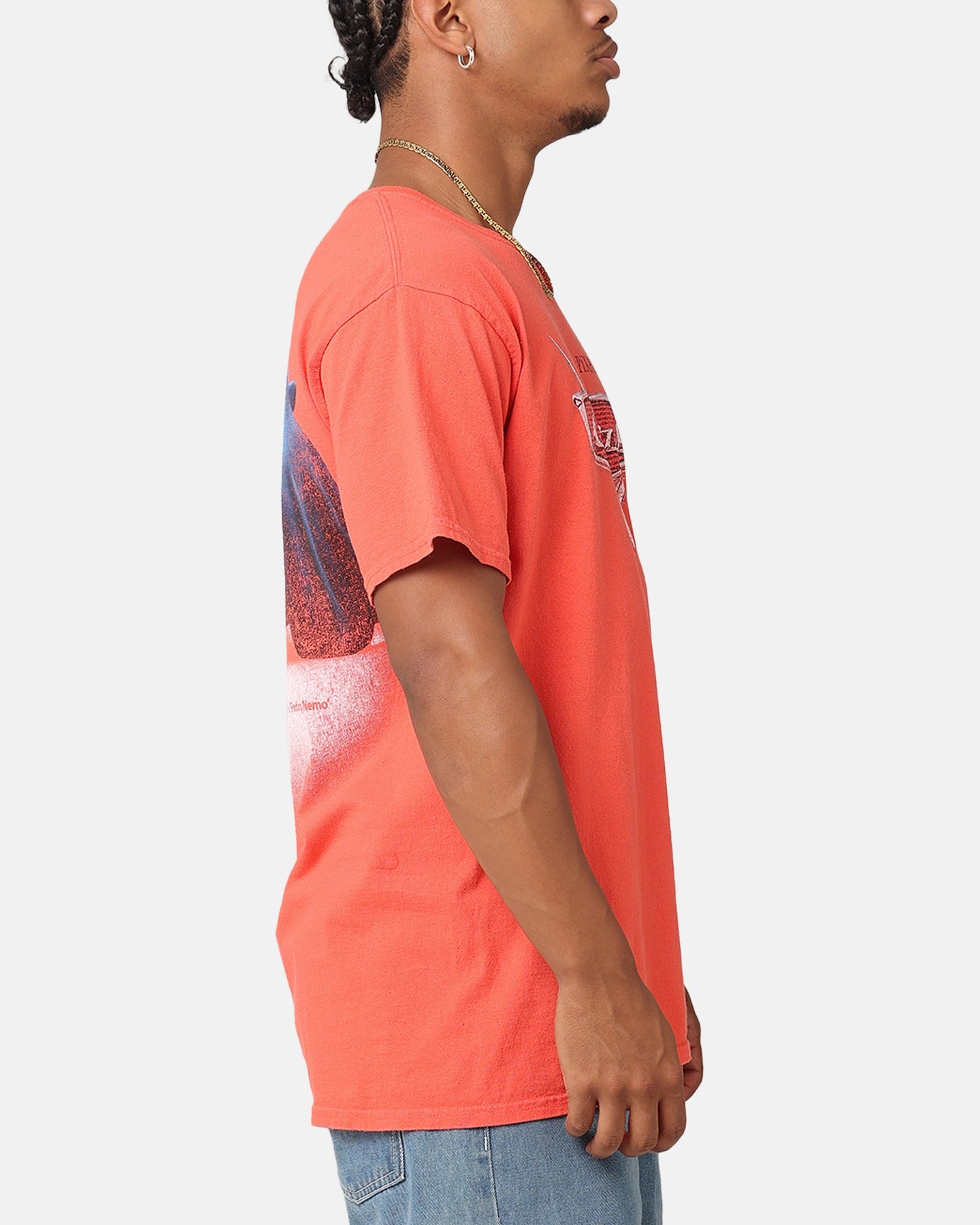 American Thrift Disney Pixar Cars Vintage T-Shirt Red Soft Fit Wear Modern Casual