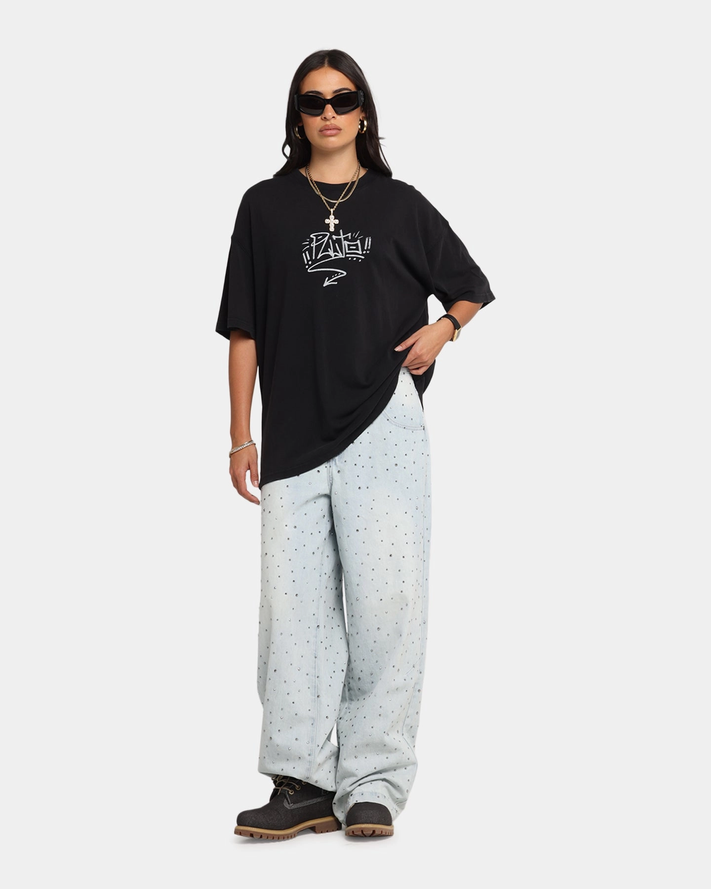 theater visit American Thrift Disney Pluto T-Shirt Black