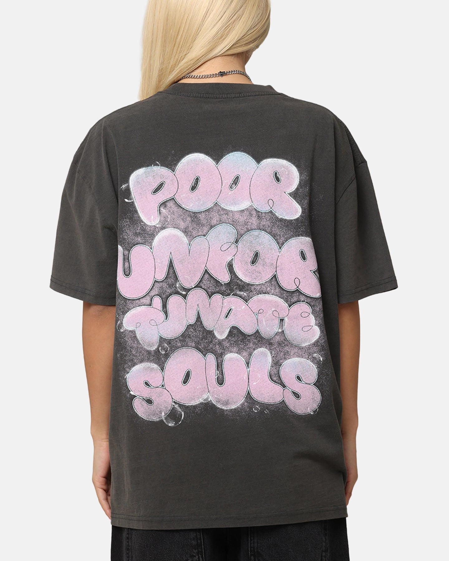 Fun and Relaxed American Thrift Disney The Little Mermaid Ursula Heavyweight T-Shirt Black Wash