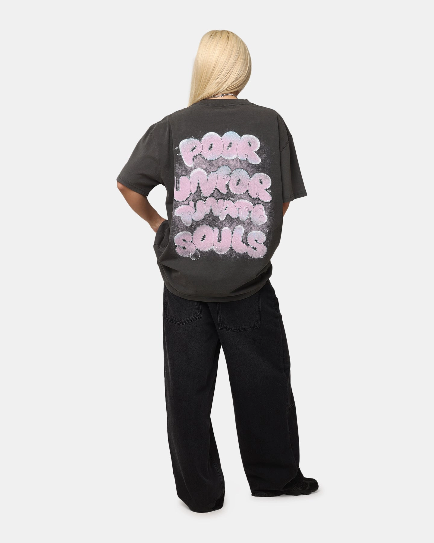 Matte Look Everyday Comfort Style American Thrift Disney The Little Mermaid Ursula Heavyweight T-Shirt Black Wash