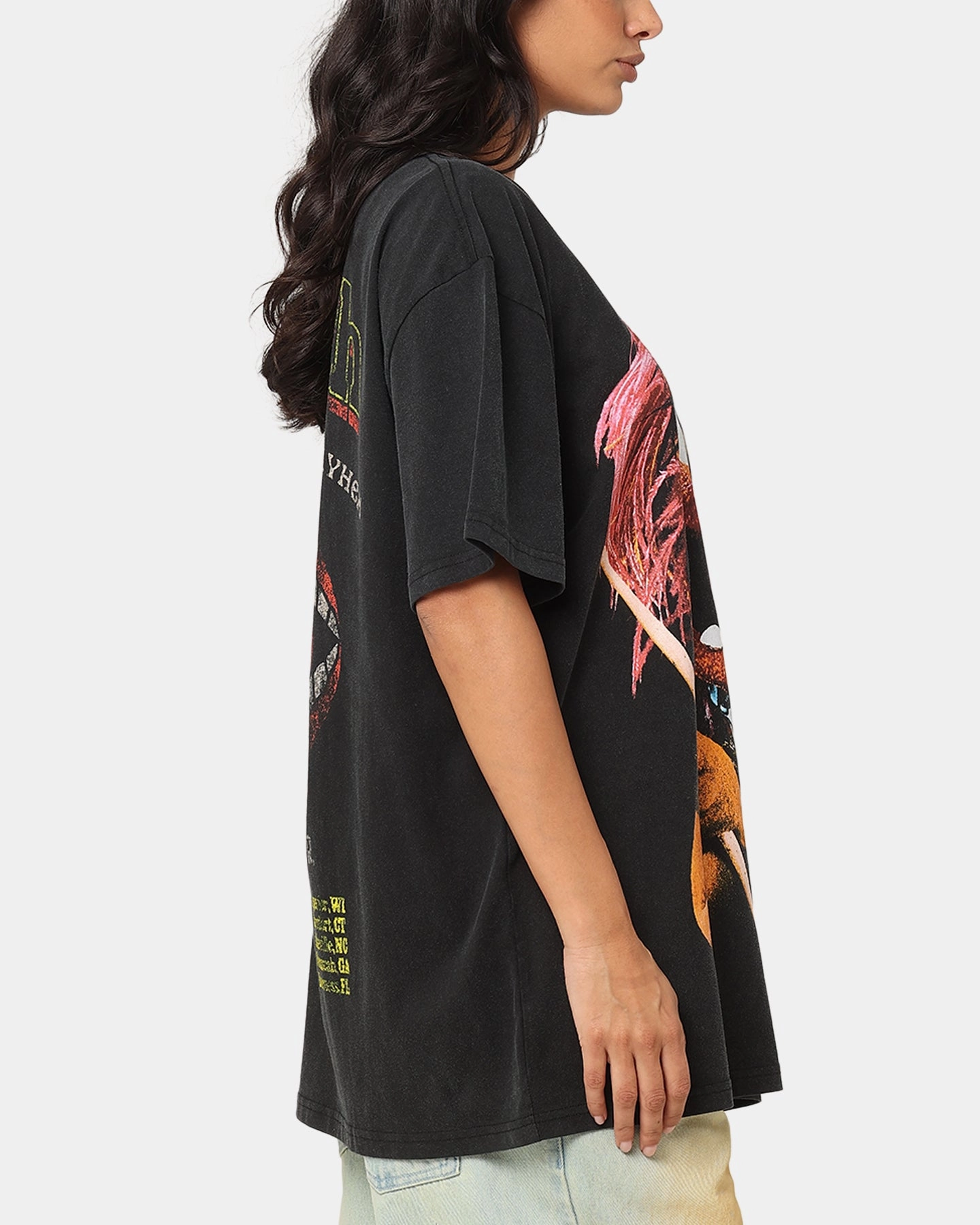 American Thrift Disney The Muppets Animal Heavy T-Shirt Vintage Black anti static