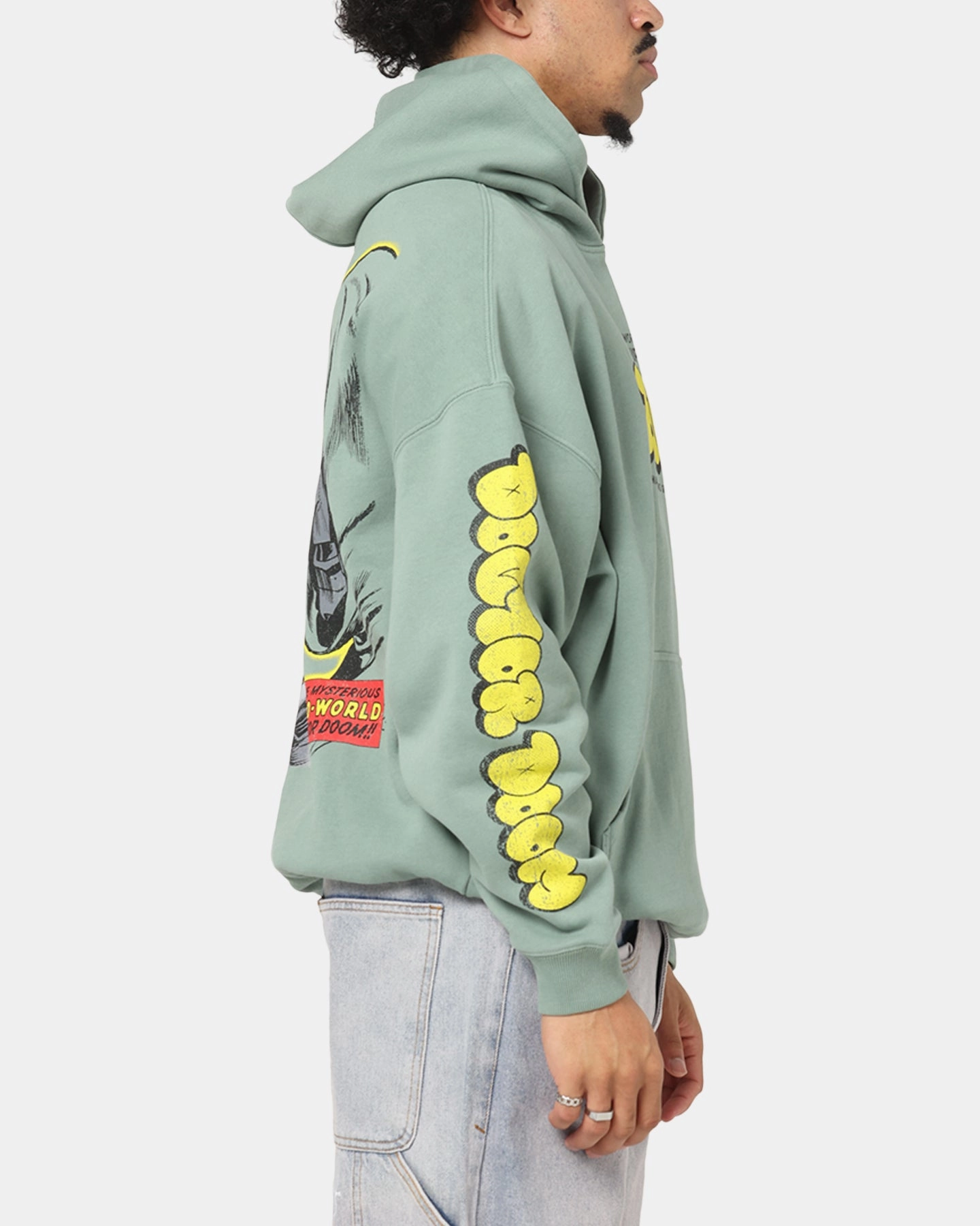 American Thrift Marvel Fantastic Four Doctor Doom Villian Premium Hoodie Green Prayer cruise trip