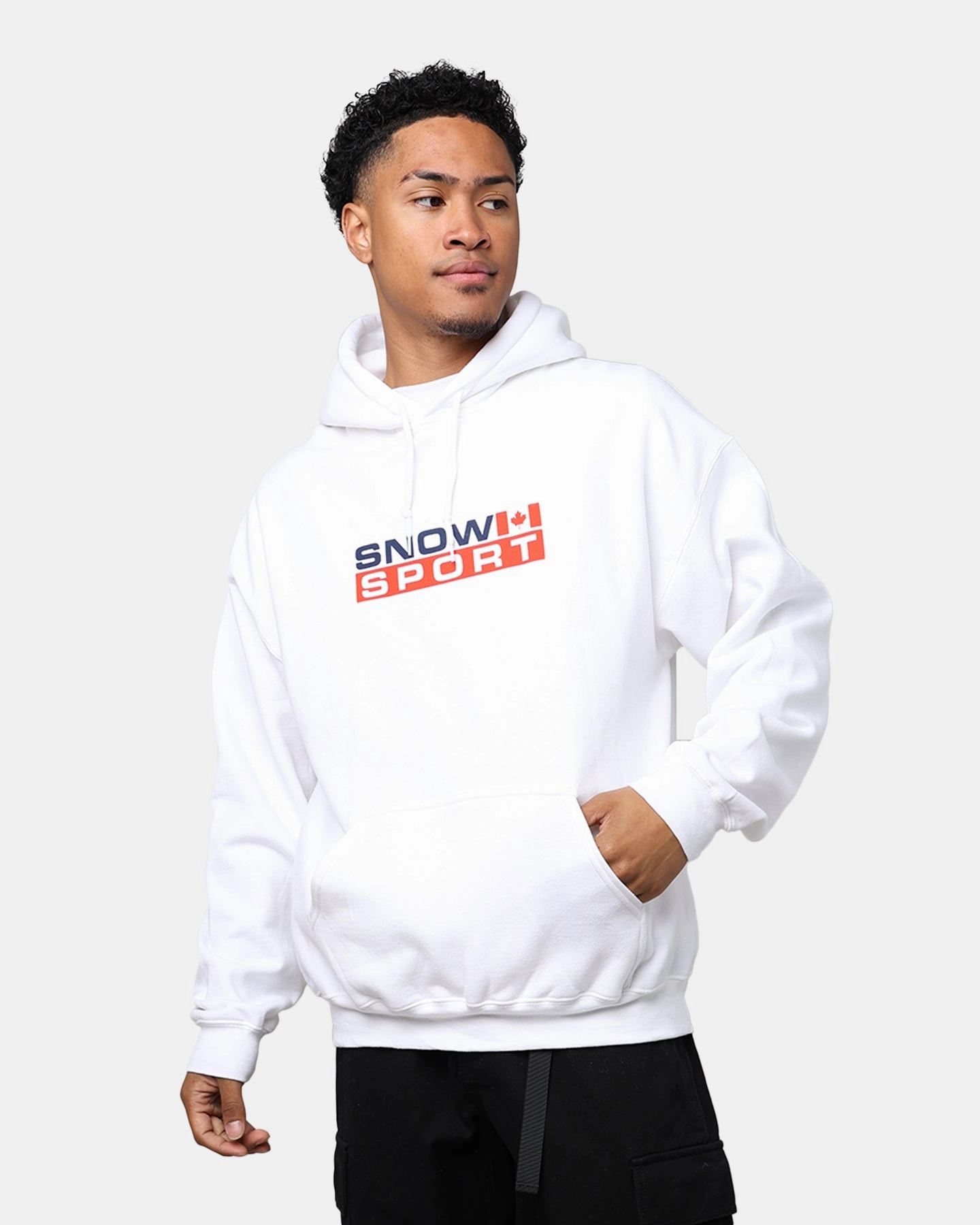 American Thrift Snow Sport Hoodie White solo travel