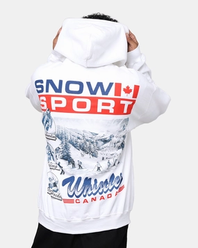 Chill Proof American Thrift Snow Sport Hoodie White