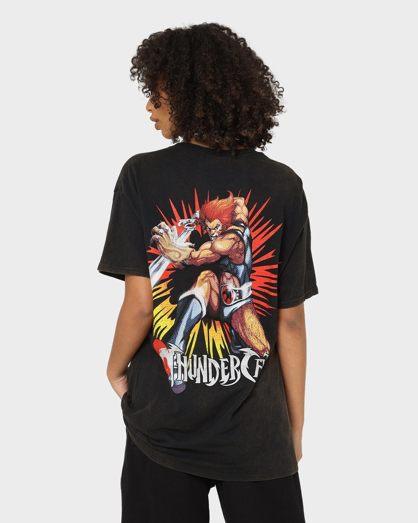 American Thrift Thundercats Vintage T-Shirt Black Wash Daily Outfit Christmas