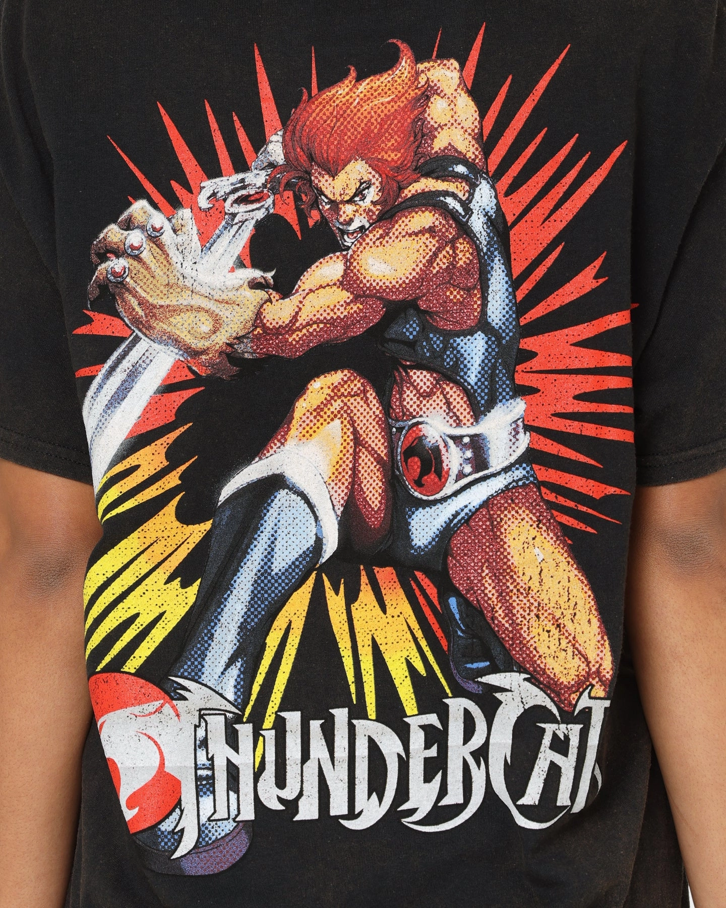 Casual everyday wear American Thrift Thundercats Vintage T-Shirt Black Wash