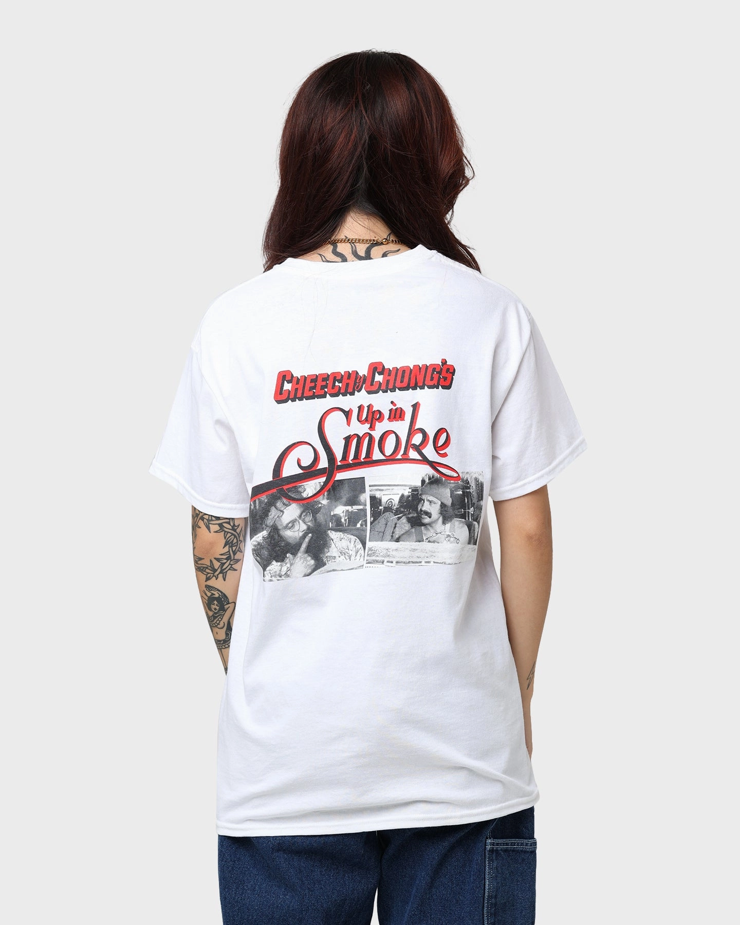 American Thrift X 420 Up In Smoke T-Shirt White Sporty Look