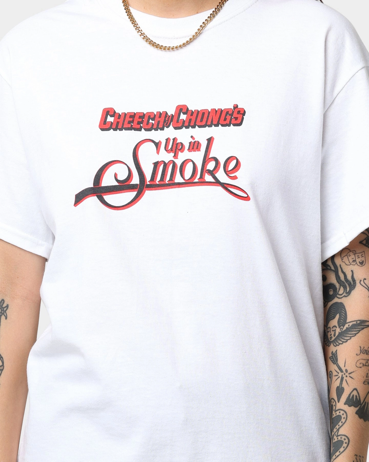 Breathable Mesh Panels Customer Favorite American Thrift X 420 Up In Smoke T-Shirt White