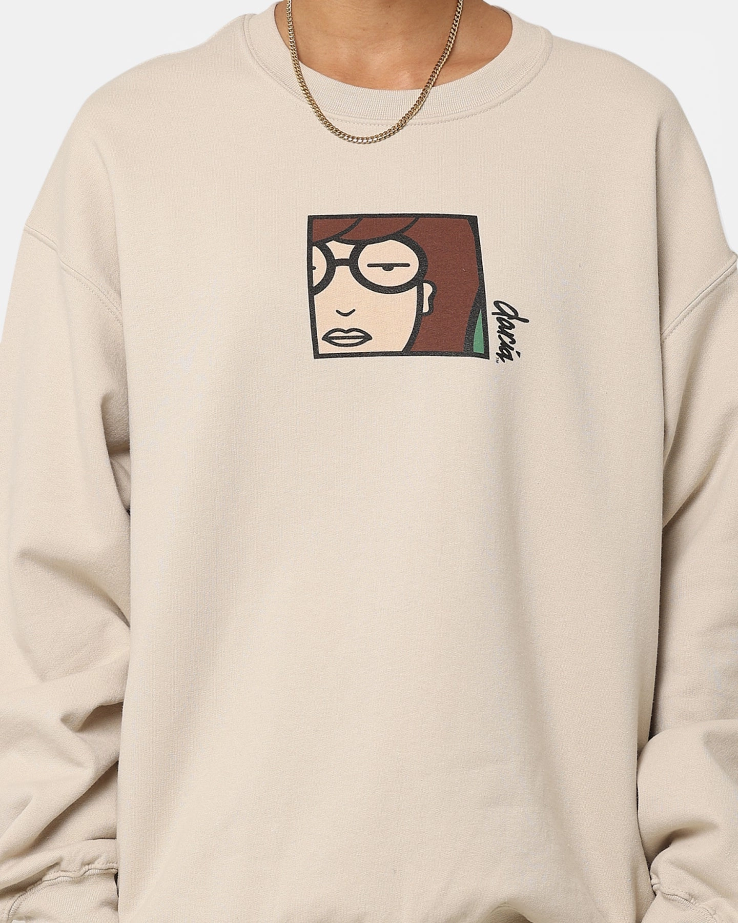 Simple Comfort American Thrift X Daria Daria Poster Crewneck Stone