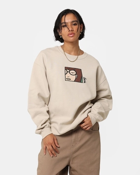 Anti Pilling Treatment All-Season Comfort Wear American Thrift X Daria Daria Poster Crewneck Stone