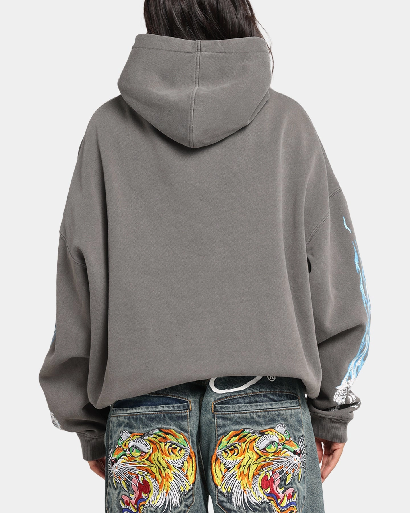 American Thrift X Lord Of The Rings Balrog Premium Hoodie Washed Charcoal Golf Apparel