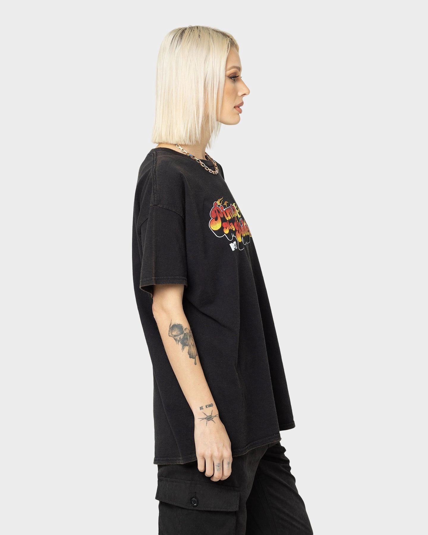 American Thrift X MTV Pimp My Ride Vintage T-Shirt Black Wash Holiday Wear Light Outfit