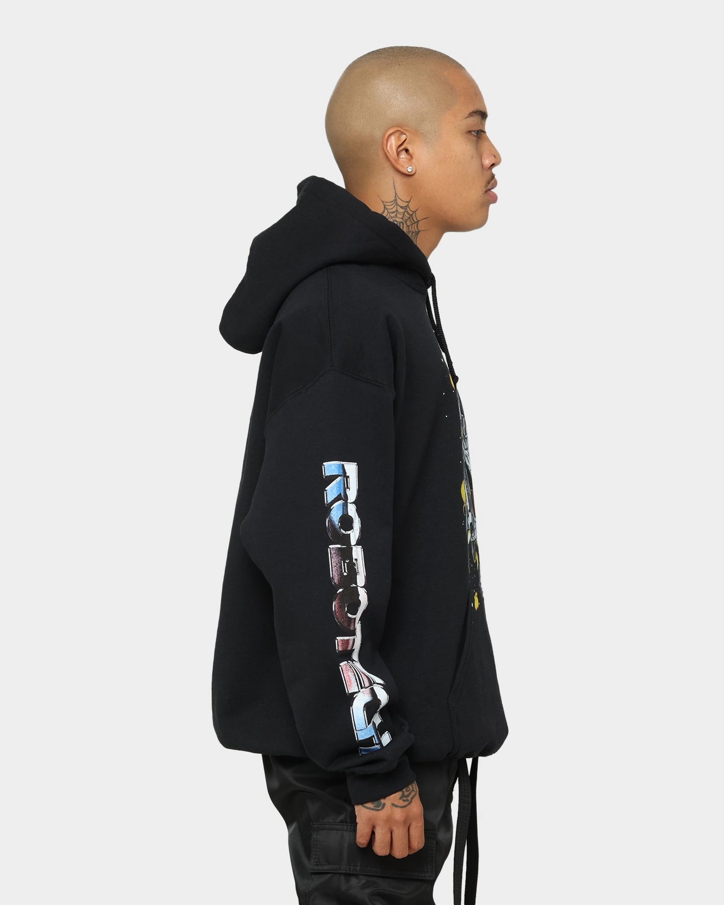 WaterResistantCoating American Thrift X Robotech Macros Saga Hoodie Black