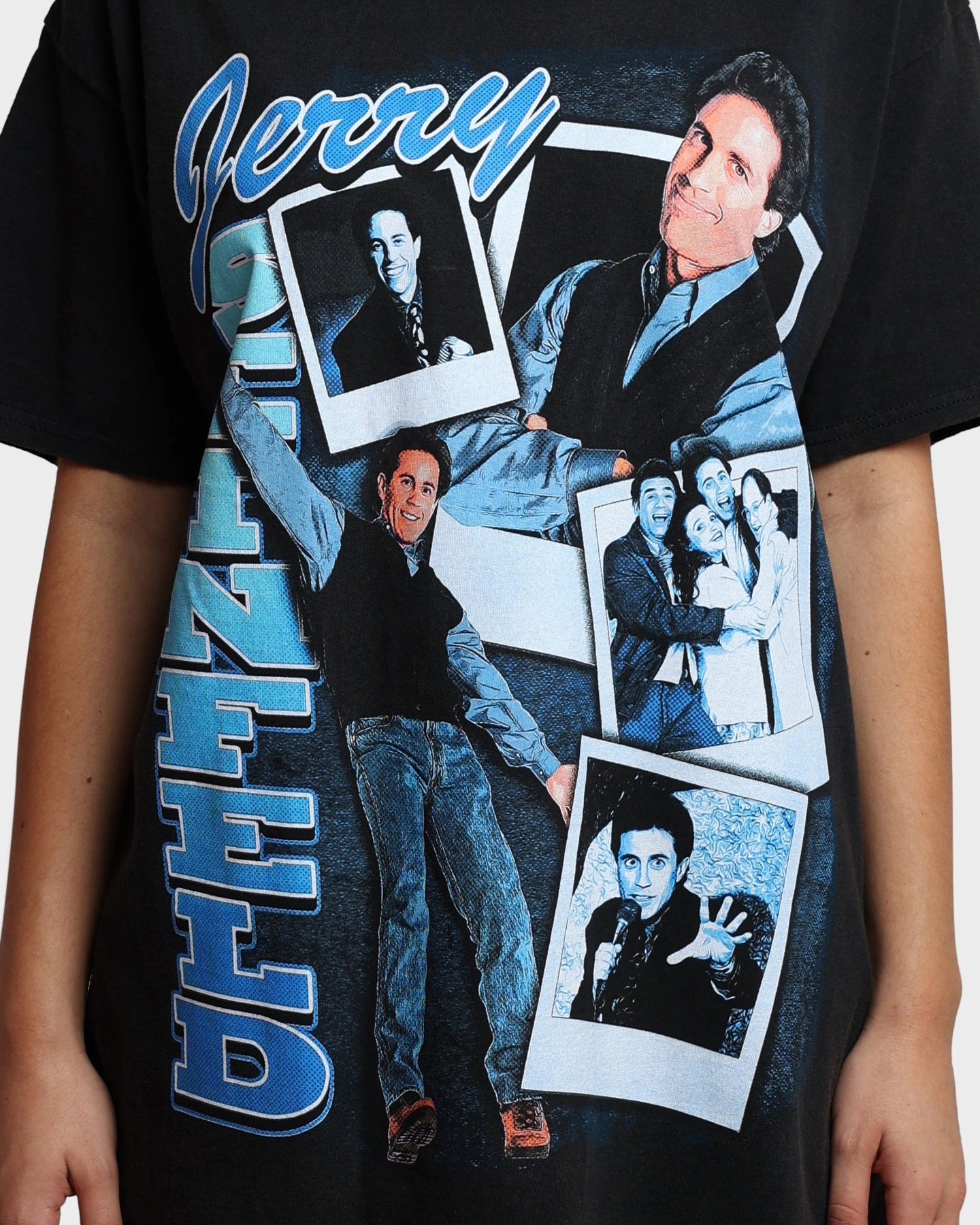 NonRestrictiveCut waterproof American Thrift X Seinfeld Jerry Vintage T-Shirt Washed Black