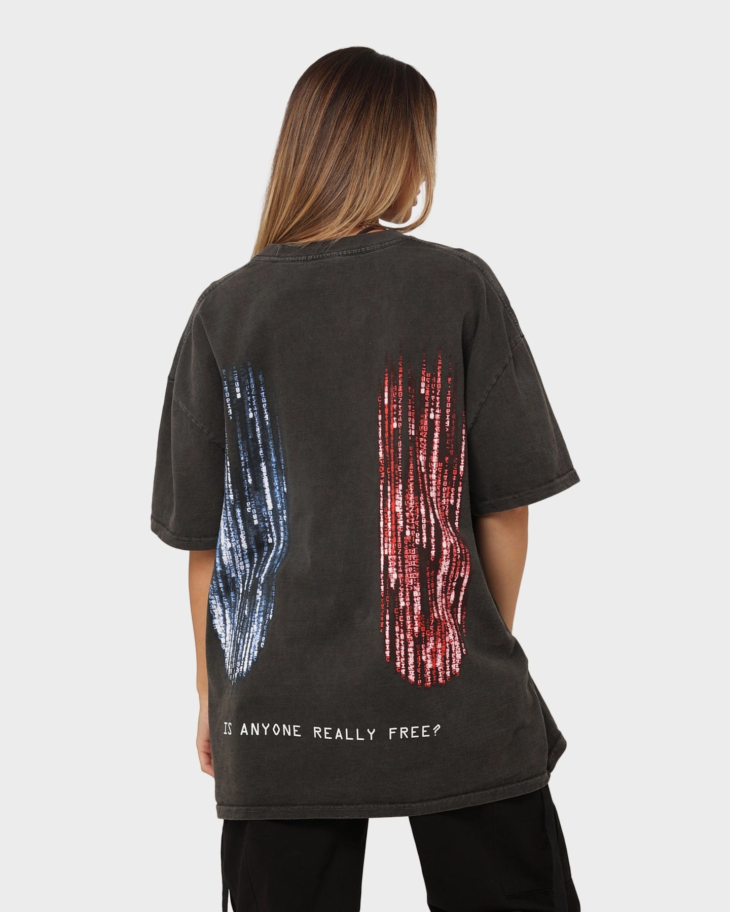 American Thrift X The Matrix Heavyweight Vintage T-Shirt Black Wash Day-to-Day Comfort