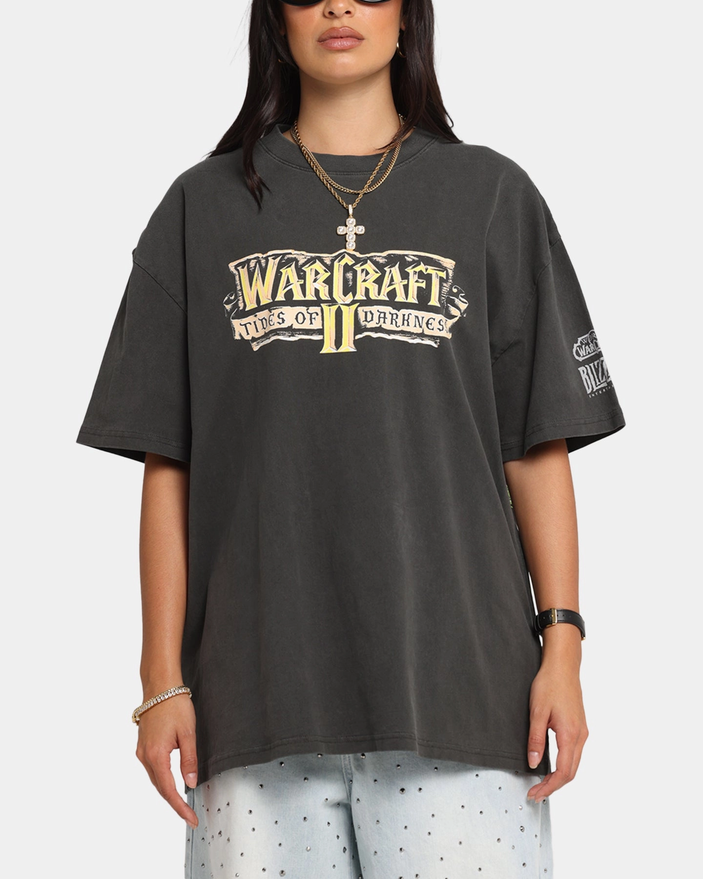 Cozy Design American Thrift X Warcraft II: Tides Of Darkness Heavy T-Shirt Black Wash