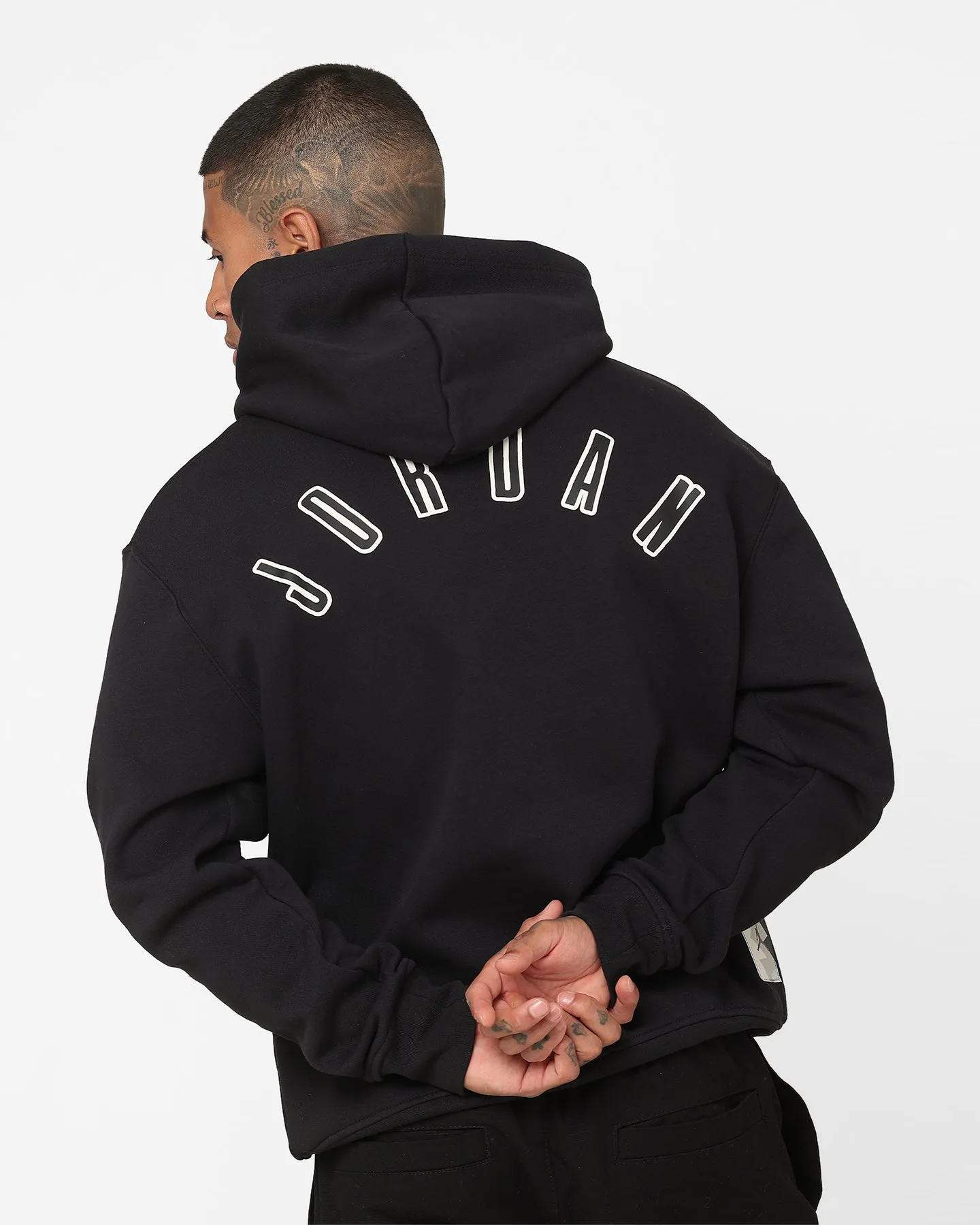 Improve Jordan Flight MVP Fleece Pullover Hoodie Black/Sail