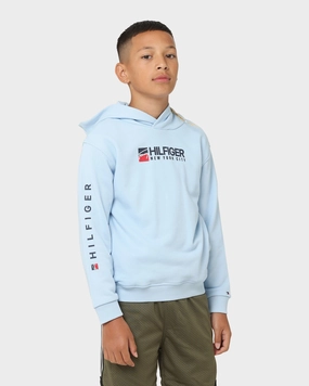 Propose Volunteer Tommy Hilfiger Kids' U Tommy Logo Hoodie Chambray Sky