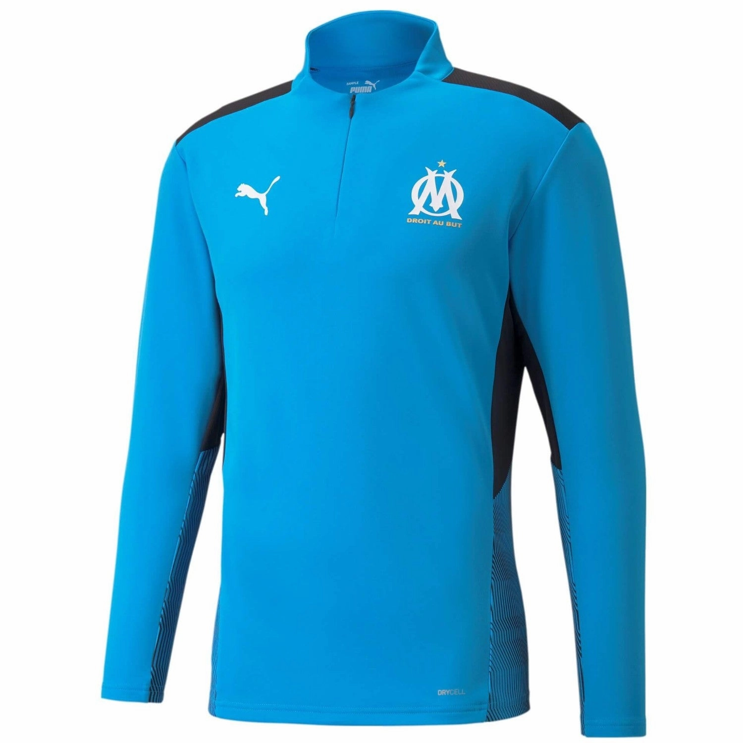 Quick Release Fastener OdorBlocking Antimicrobial Finish Olympique Marseille training technical Soccer tracksuit 2021/22 - Puma