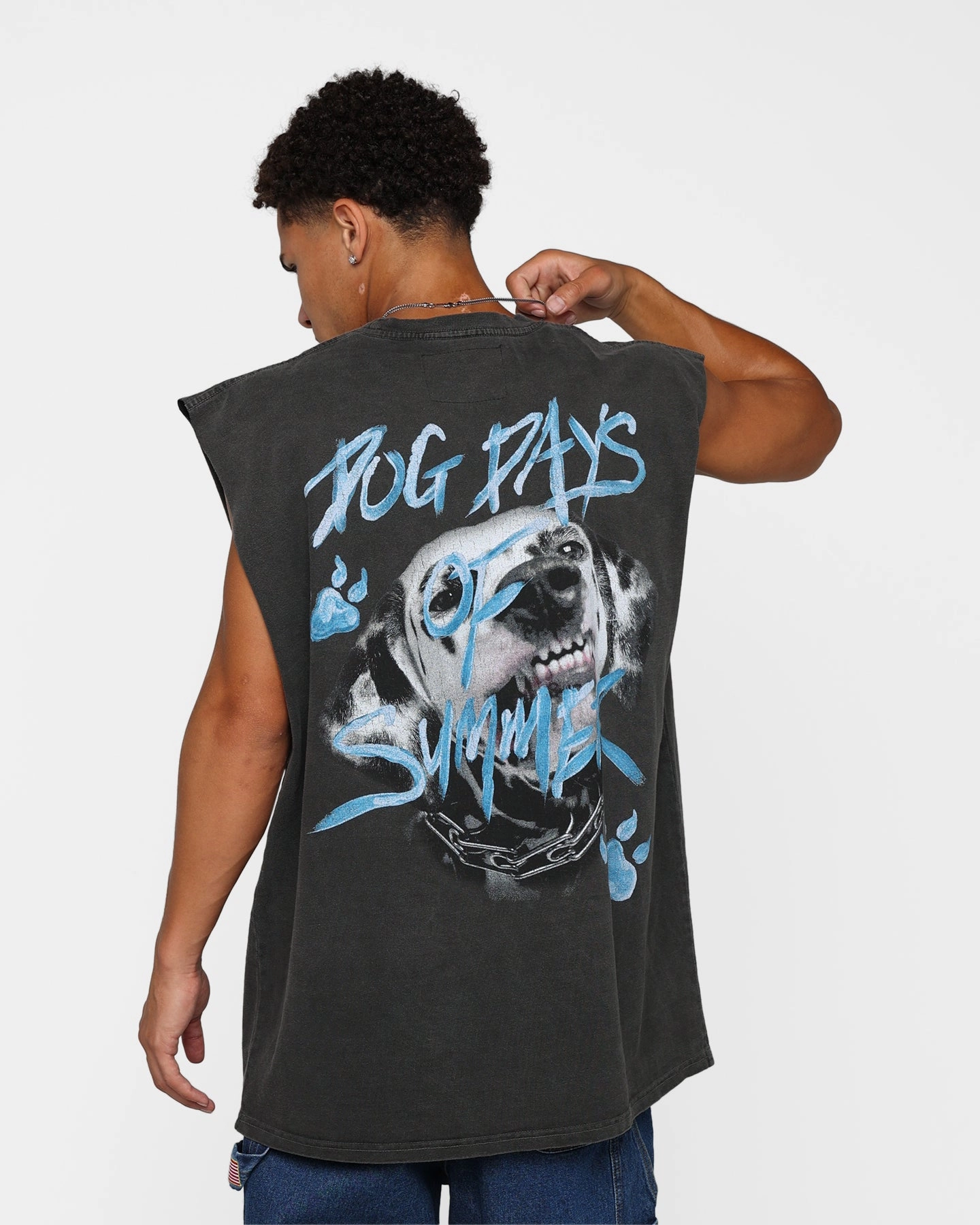 Carre Dog Days Muscle T-Shirt Black Wash Ultra Soft Texture