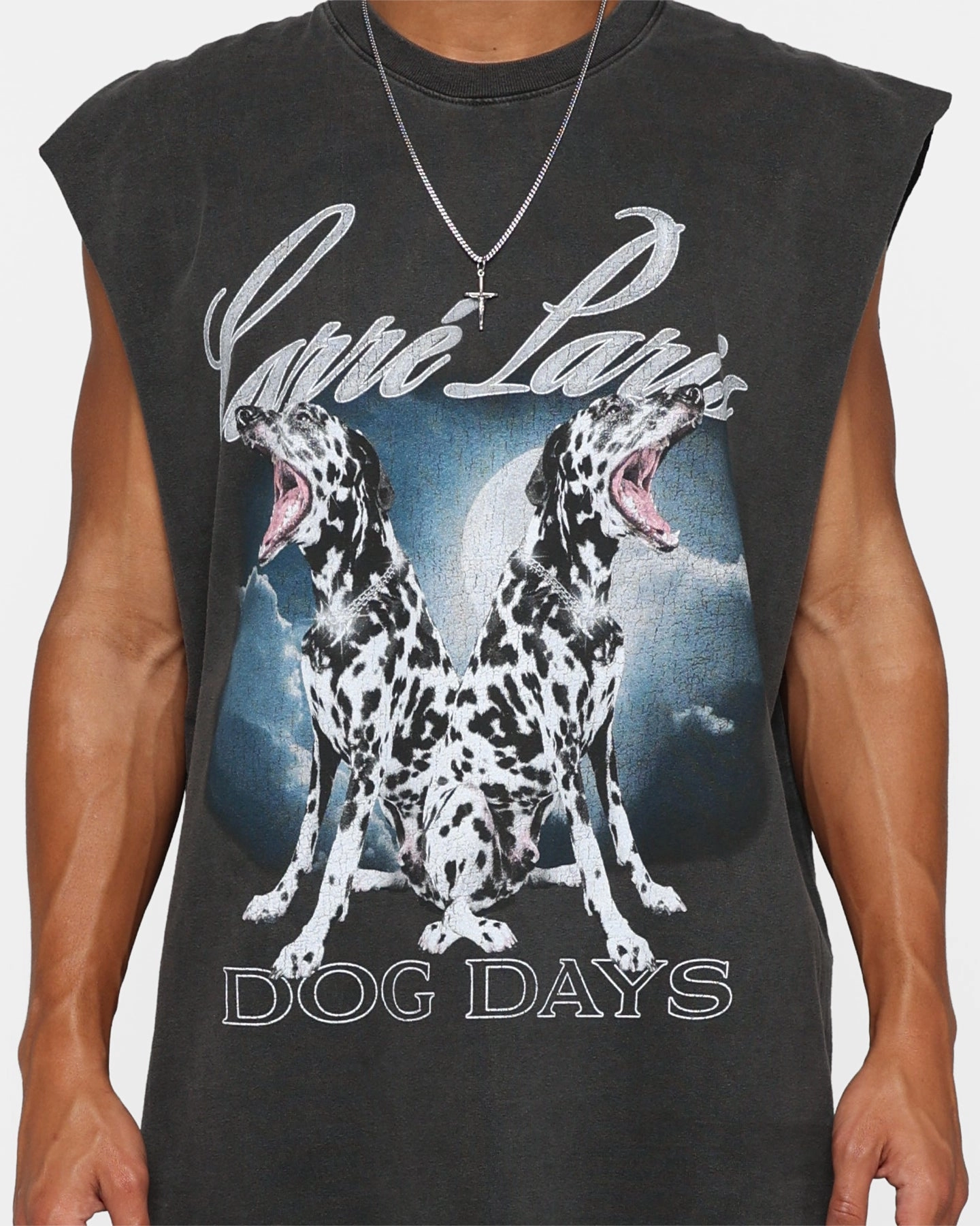 Carre Dog Days Muscle T-Shirt Black Wash anniversary