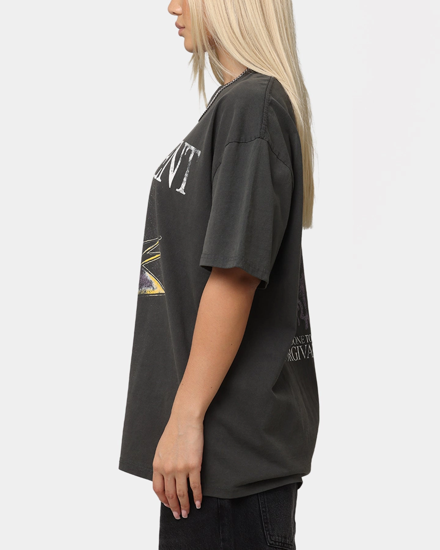 American Thrift Disney Maleficent Heavyweight T-Shirt Black Wash Classic Smart Washable