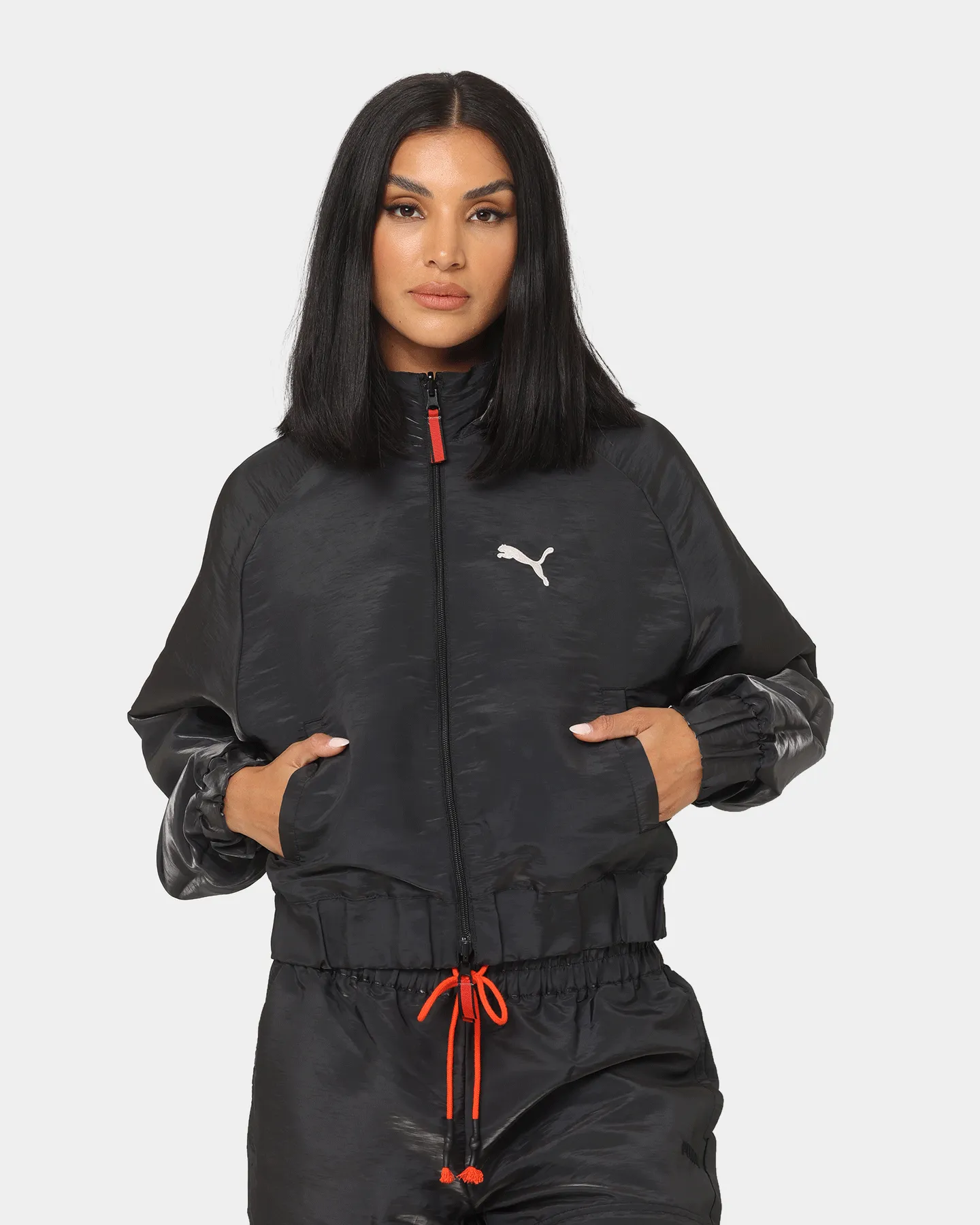 Puma Women's 'Bout A Bucket Jacket Puma Black Quick Drying Probability