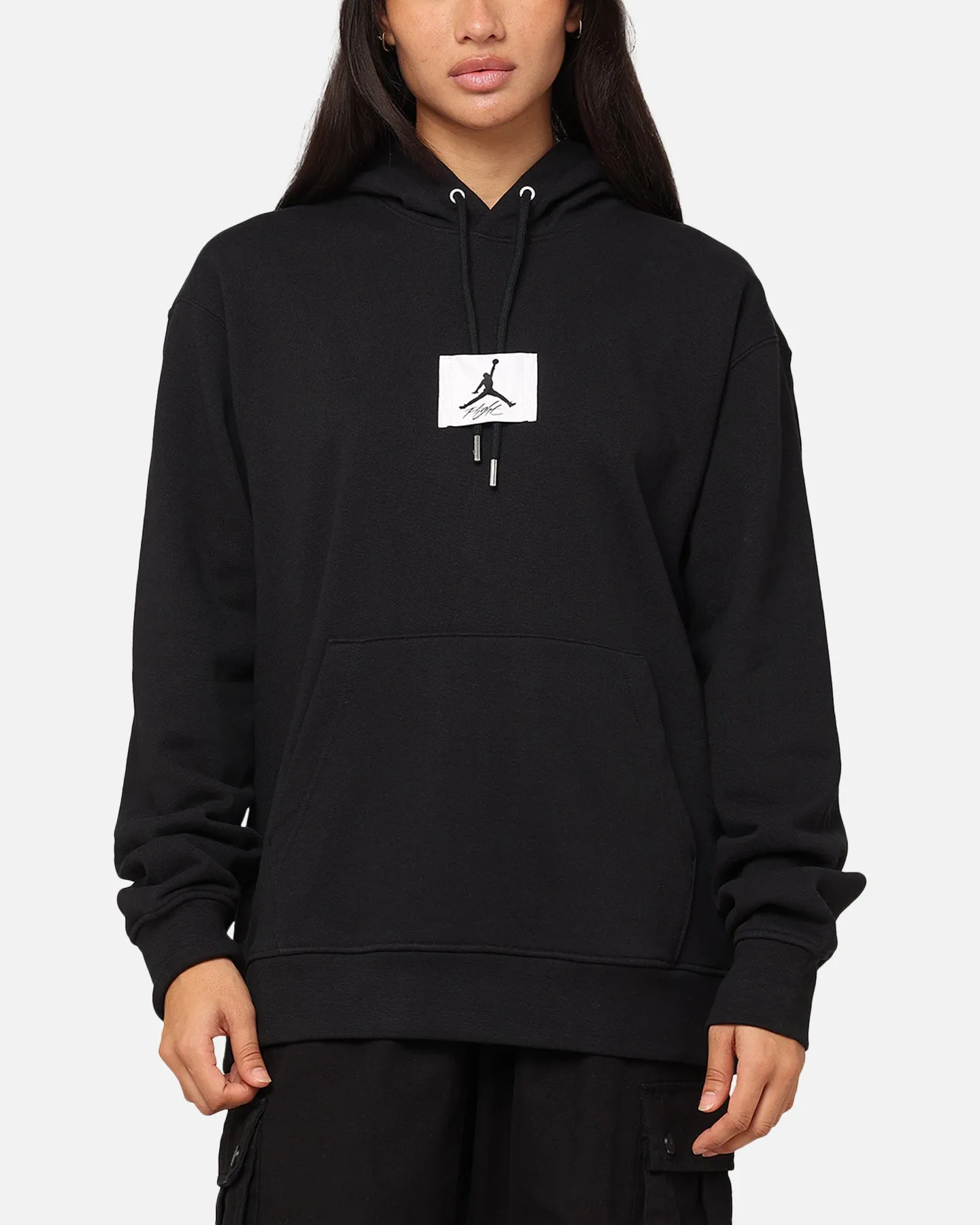 Multi Pocket Style Jordan Essentials Statement Fleece Pullover Hoodie Black/Sail