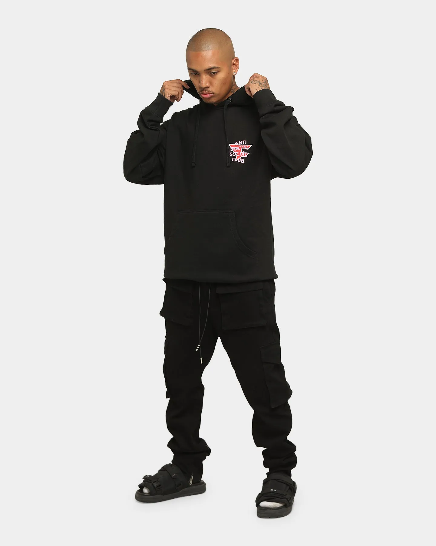Anti Social Social Club Men's Faze Clan x ASSC Hoodie Black Functional