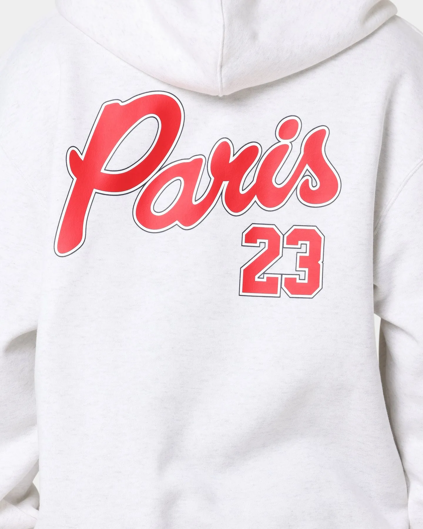 mass - produced Jordan X Paris Saint-Germain Fleece Pullover Hoodie Birch Heather/Midnight Navy