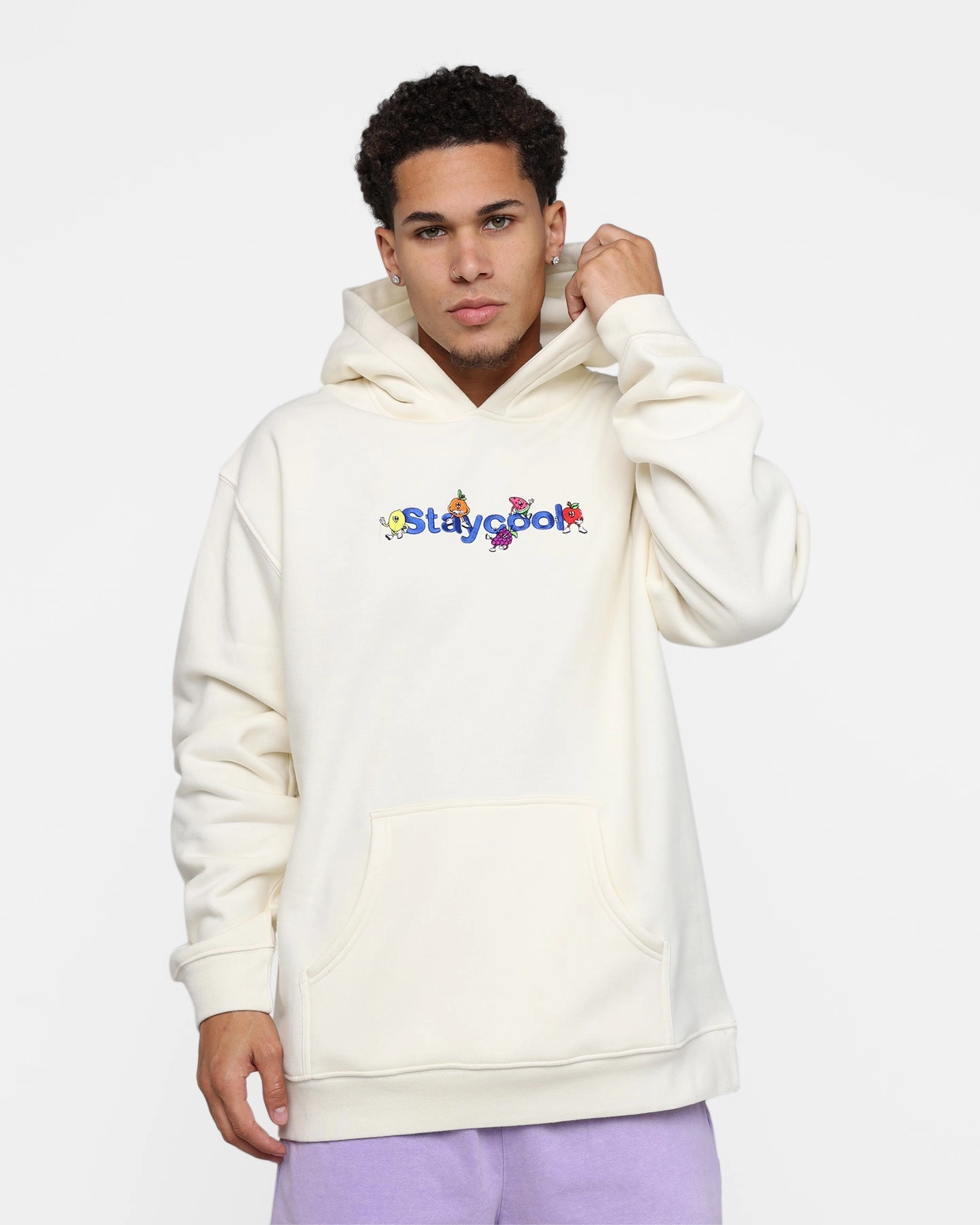 Generosity full-zip STAYCOOLNYC Fruits Hoodie Bone