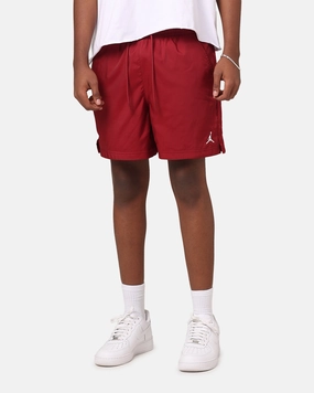 Jordan Essential Poolside 5" Shorts Team Red/White Roll Up Cuff Design